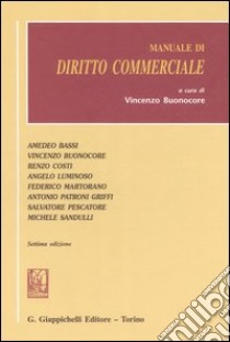 Manuale di diritto commerciale libro