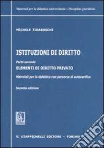 Istituzioni di diritto (2) libro di Tiraboschi Michele