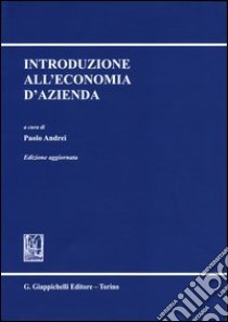 Introduzione all'economia d'azienda libro