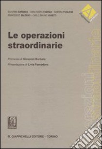 Operazioni straordinarie libro