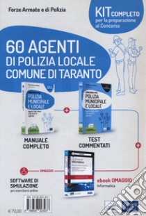 60 agenti di polizia locale Comune di Taranto. Kit completo per la preparazione al concorso. Con ebook. Con software di simulazione libro di Sarcone V. (cur.)