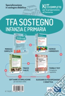 Kit completo per la preparazione al concorso: Specializzazione in sostegno didattico-Competenze linguistiche e comprensione del testo. Teoria ed esercizi commentati per tutti i concorsi-EdiTEST. Tracce svolte per la prova scritta di sostegno didatti libro di Crisafulli Valeria; Rescigno Olimpia