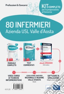 Kit concorso 80 infermieri AUSL Valle d'Aosta libro