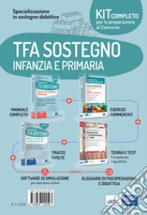 Kit completo concorso Specializzazione in sostegno didattico. TFA scuola infanzia e primaria. Eserciziari + Manuale + Tracce svolte + Software + Glossario. Con espansione online. Con software di simulazione libro di Crisafulli V. (cur.); Rescigno O. (cur.); Molteni N. (cur.)