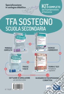 Kit completo concorso Specializzazione in sostegno didattico. TFA scuola secondaria. Eserciziari + Manuale + Tracce svolte + Software + Glossario. Con espansione online. Con software di simulazione libro di Crisafulli Valeria; Rescigno O. (cur.); Molteni N. (cur.)