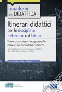 Itinerari didattici per le discipline letterarie e il latino. Percorsi pratici per l'insegnamento nella scuola secondaria e nei licei. Con estensioni online libro di Scialdone Rosanna; Panero Silvia; Bravo Barbara