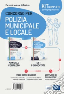 Kit per i concorsi in polizia municipale e locale. Manuale e test. Con software di simulazione. Con video-corso di logica libro di Sarcone V. (cur.)