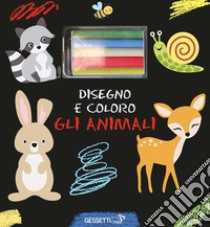 Disegno e coloro gli animali. Ediz. a colori. Con gessetti libro