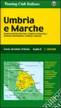 Umbria, Marche 1:200.000 libro