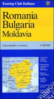 Romania. Bulgaria. Moldavia 1:800.000 libro