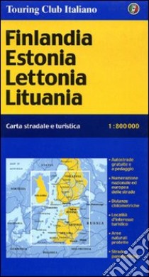 Finlandia, Estonia, Lettonia, Lituania 1:800.000 libro