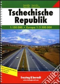 Frey Czech Republic superatlas spiralato 1:150.000 libro