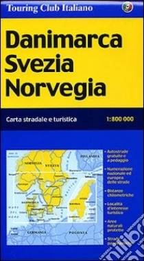 Danimarca, Svezia, Norvegia 1:800.000 libro