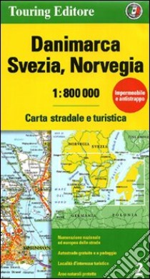 Danimarca, Svezia, Norvegia 1:800.000. Carta stradale e turistica. Ediz. illustrata libro