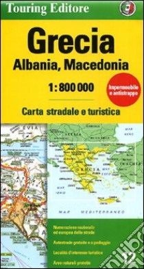 Grecia, Albania, Macedonia 1:800.000. Carta stradale e turistica. Ediz. illustrata libro