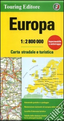 Europa 1:2.800.000. Carta stradale e turistica libro