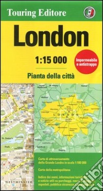 Londra 1:15.000. Pianta della città libro