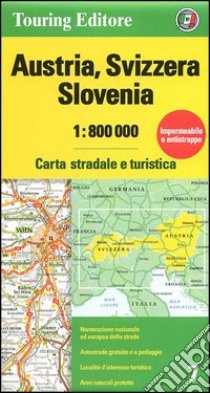 Austria, Svizzera, Slovenia 1:800.000. Carta stradale e turistica libro