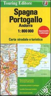 Spagna, Portogallo, Andorra 1:800.000. Ediz. multilingue libro