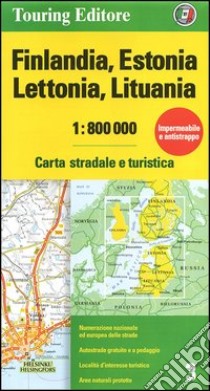 Finlandia, Estonia, Lettonia, Lituania 1:800.000. Carta stradale e turistica. Ediz. multilingue libro