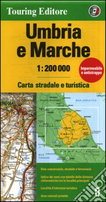 Umbria, Marche 1:200.000. Ediz. multilingue libro