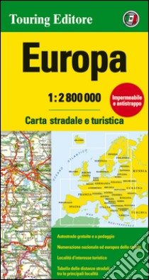 Europa 1:2.800.000. Carta stradale e turistica. Ediz. multilingue libro