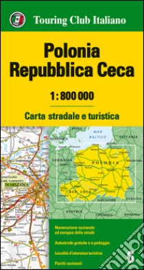 Polonia, Repubblica Ceca 1:800.000. Carta stradale e turistica. Ediz. multilingue libro