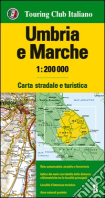 Umbria, Marche 1:200.000. Ediz. multilingue libro