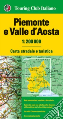 Piemonte e Valle d'Aosta 1:200.000. Carta stradale e turistica libro