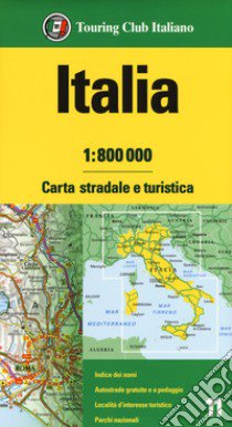 Italia 1:800.000. Carta stradale e turistica libro