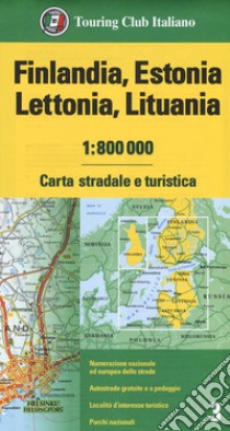 Finlandia, Estonia, Lettonia, Lituania 1:800.000. Carta stradale e turistica libro