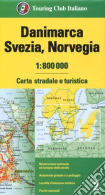 Danimarca, Svezia, Norvegia 1:800.000. Carta stradale e turistica libro