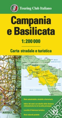 Campania e Basilicata 1:200.000. Carta stradale e turistica. Ediz. multilingue libro