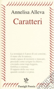 Caratteri libro di Alleva Annelisa