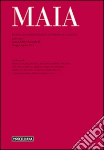 Maia. Rivista di letterature classiche (2015). Vol. 2 libro