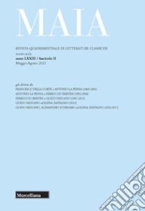 Maia. Rivista di letterature classiche (2021). Vol. 2 libro