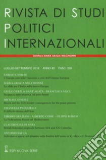 Rivista di studi politici internazionali (2018). Vol. 3 libro