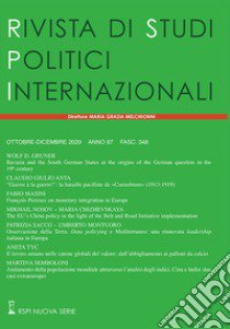 Rivista di studi politici internazionali (2020). Vol. 4 libro