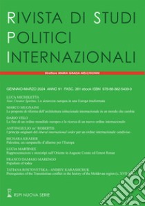 Rivista di studi politici internazionali (2024). Vol. 1 libro