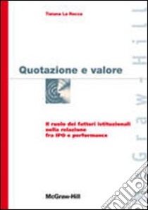 Quotazione e valore libro di La Rocca Tiziana