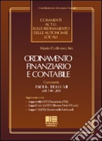 Ordinamento finanziario e contabile libro di Collevecchio Mario