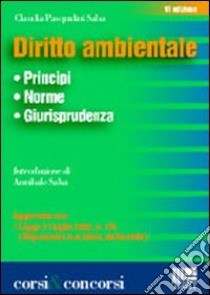 Diritto ambientale libro di Pasqualini Salsa Claudia