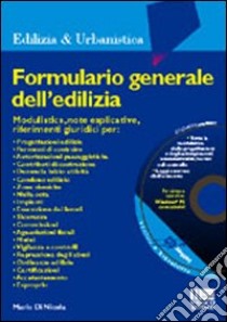 Formulario generale dell'edilizia libro di Di Nicola Mario