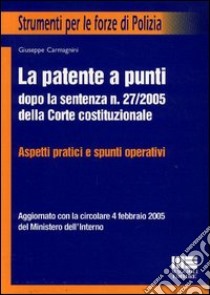 La patente a punti libro di Carmagnini Giuseppe