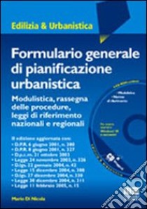 Formulario generale di pianificazione urbanistica libro di Di Nicola Mario