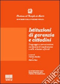 Le istituzioni di garanzia e cittadini libro di Basilica Federico - Sepe Stefano