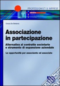 Associazione in partecipazione libro di De Stefanis Cinzia