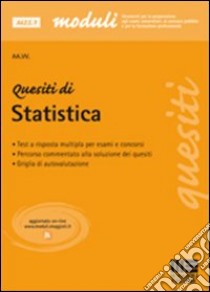 Quesiti di statistica libro di Petrucci Andrea