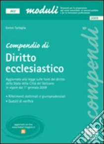 Compendio di diritto ecclesiastico libro di Tartaglia Enrico