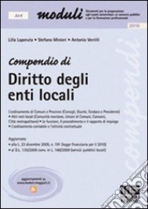 Compendio di diritto degli enti locali libro di Laperuta Lilla - Minieri Stefano - Verrilli Antonio